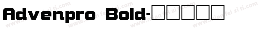 Advenpro Bold字体转换